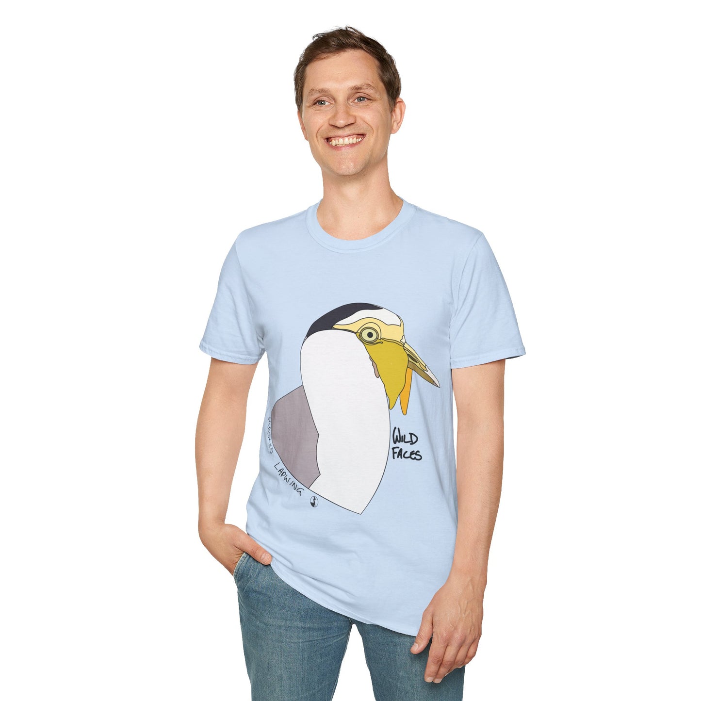 Masked Lapwing - Unisex Softstyle T-Shirt