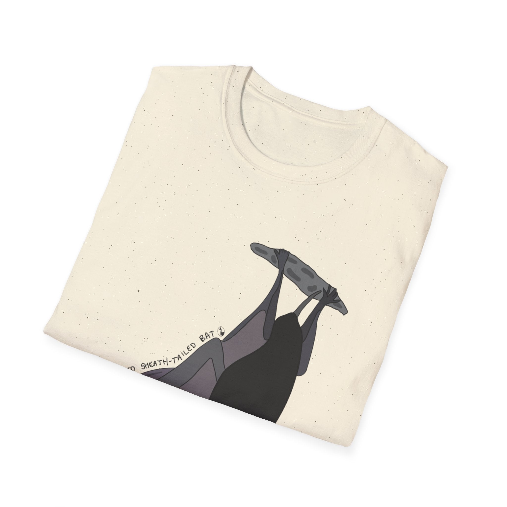 Yellow-bellied Sheath-tailed Bat - Unisex Softstyle T-Shirt - Wild Faces