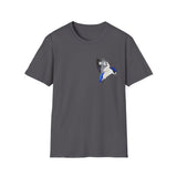 Forest Kingfisher (flying) - Small design - Unisex Softstyle T-Shirt