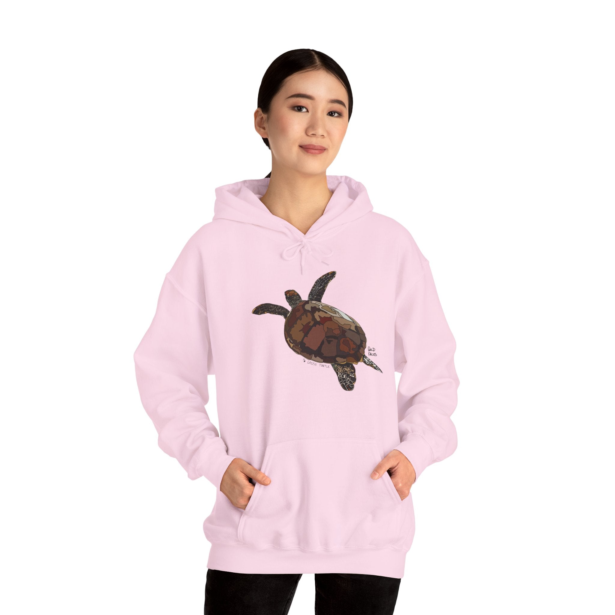 Green Turtle | Unisex Heavy Blend™ Hooded Sweatshirt Printify