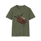 Green Turtle - Unisex Softstyle T-Shirt Printify