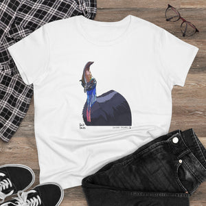 Southern Cassowary - Women's Midweight Cotton Tee Printify