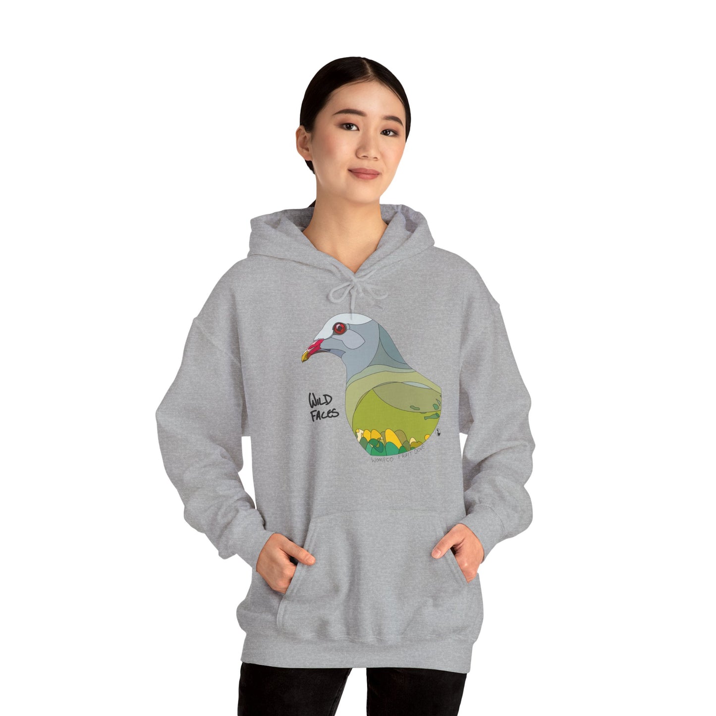 Wompoo Fruit Dove | Unisex Heavy Blend™ Hooded Sweatshirt