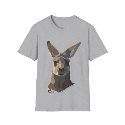 Eastern Grey Kangaroo - Unisex Softstyle T-Shirt Printify