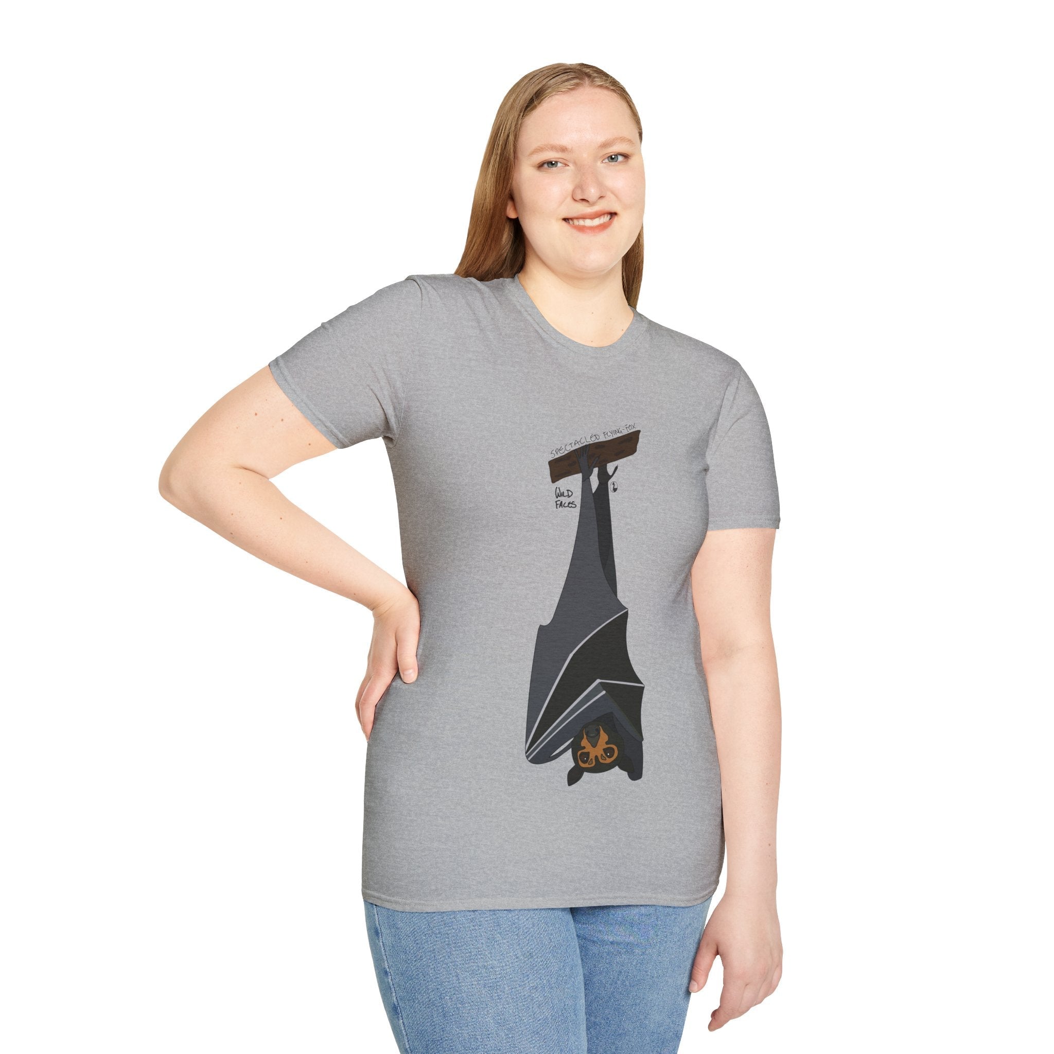 Spectacled Flying Fox - Unisex Softstyle T-Shirt Printify