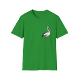 Australian Pelican - Small design - Unisex Softstyle T-Shirt