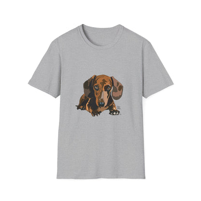 Dachshund (body) - Unisex Softstyle T-Shirt