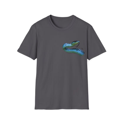 Blue Phase Common Tree-Snake - Small design - Unisex Softstyle T-Shirt