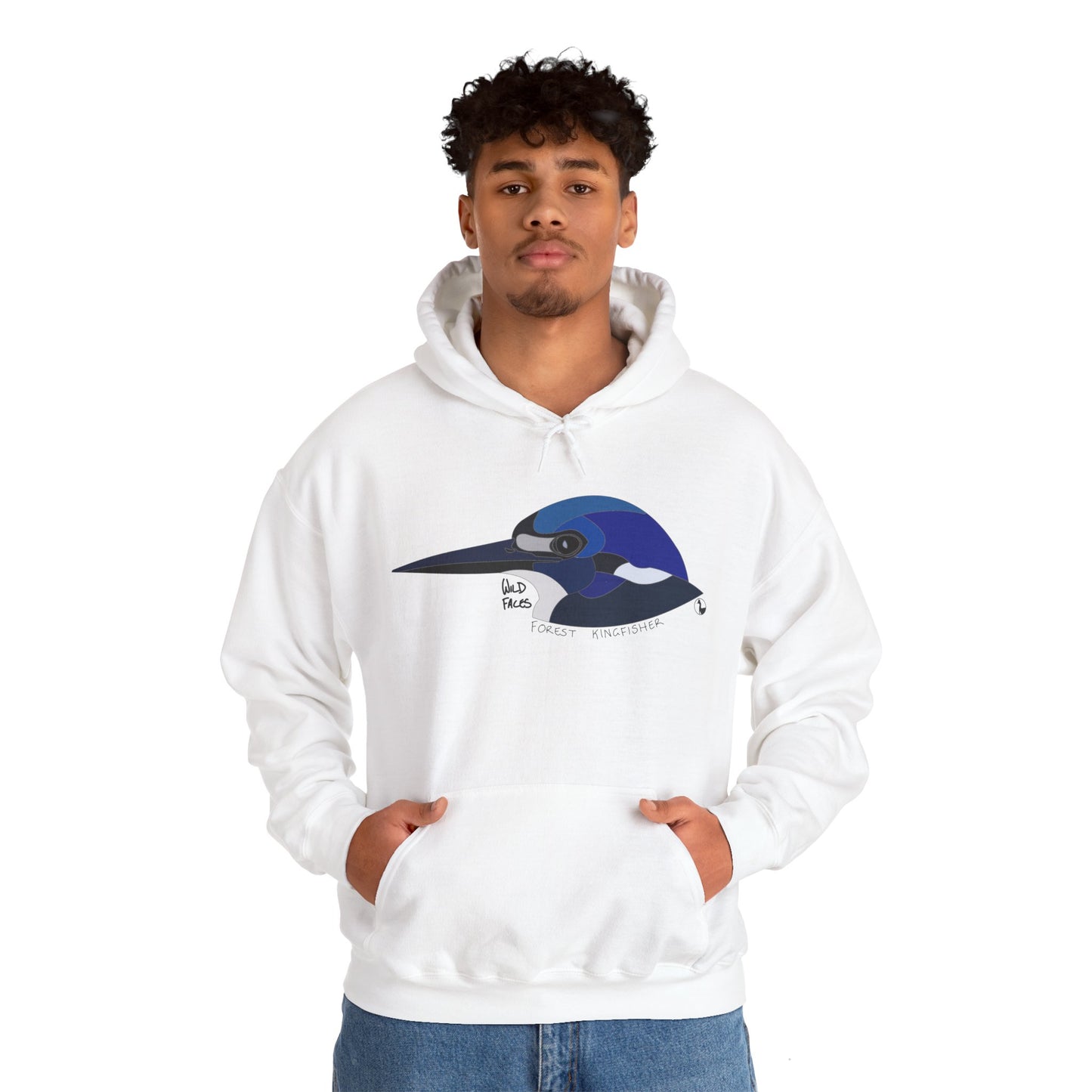 Forest Kingfisher Head | Unisex Heavy Blend™ Hooded Sweatshirt