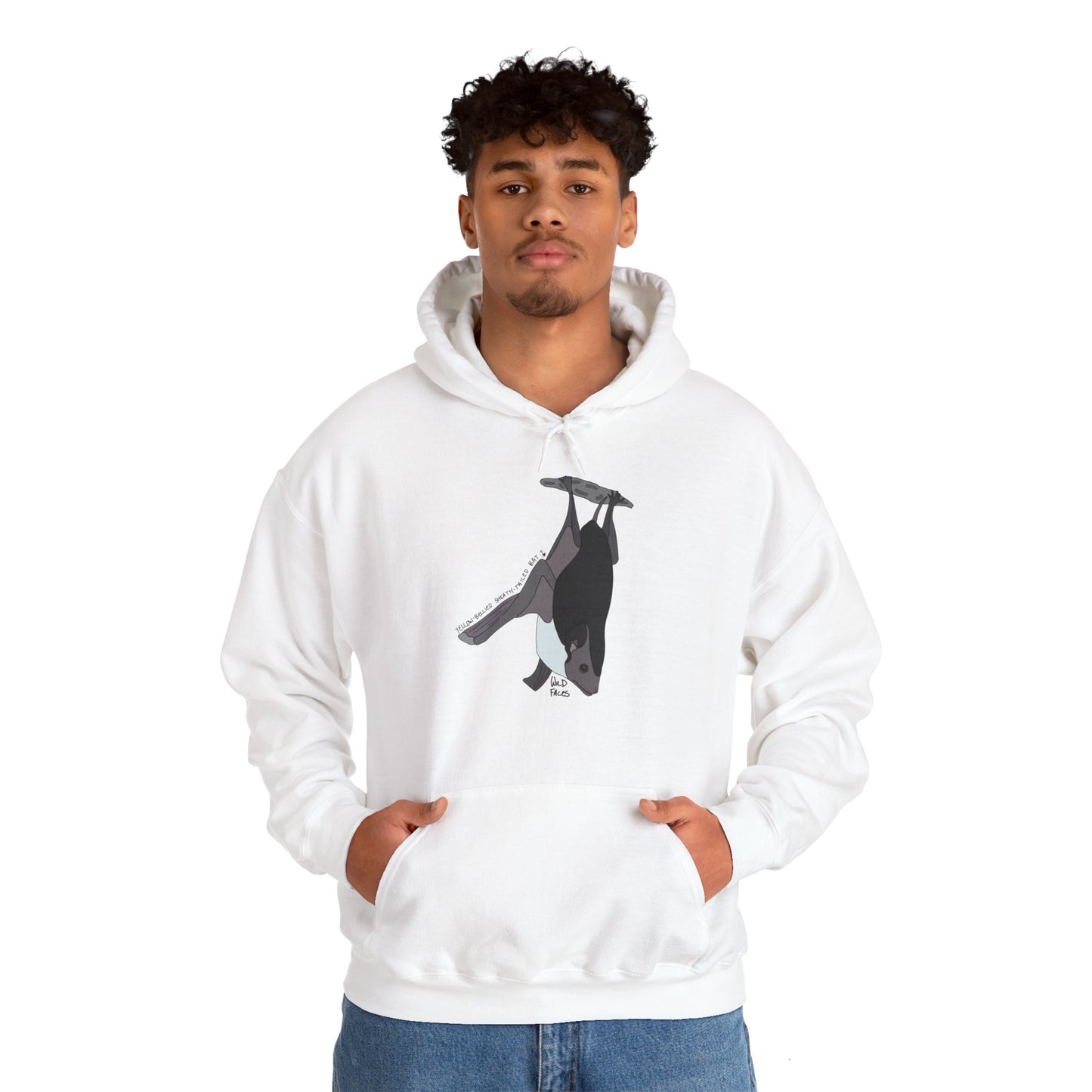 Yellow-bellied Sheath-tailed Bat | Unisex Heavy Blend™ Hooded Sweatshirt