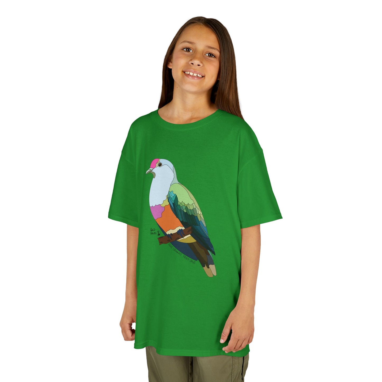 Rose-crowned Fruit Dove | Kids Heavy Cotton™ Tee