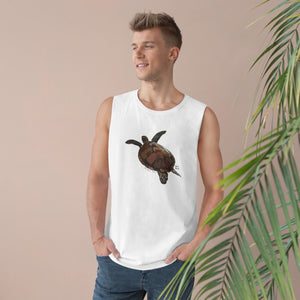 Green Turtle - Unisex Barnard Tank Printify