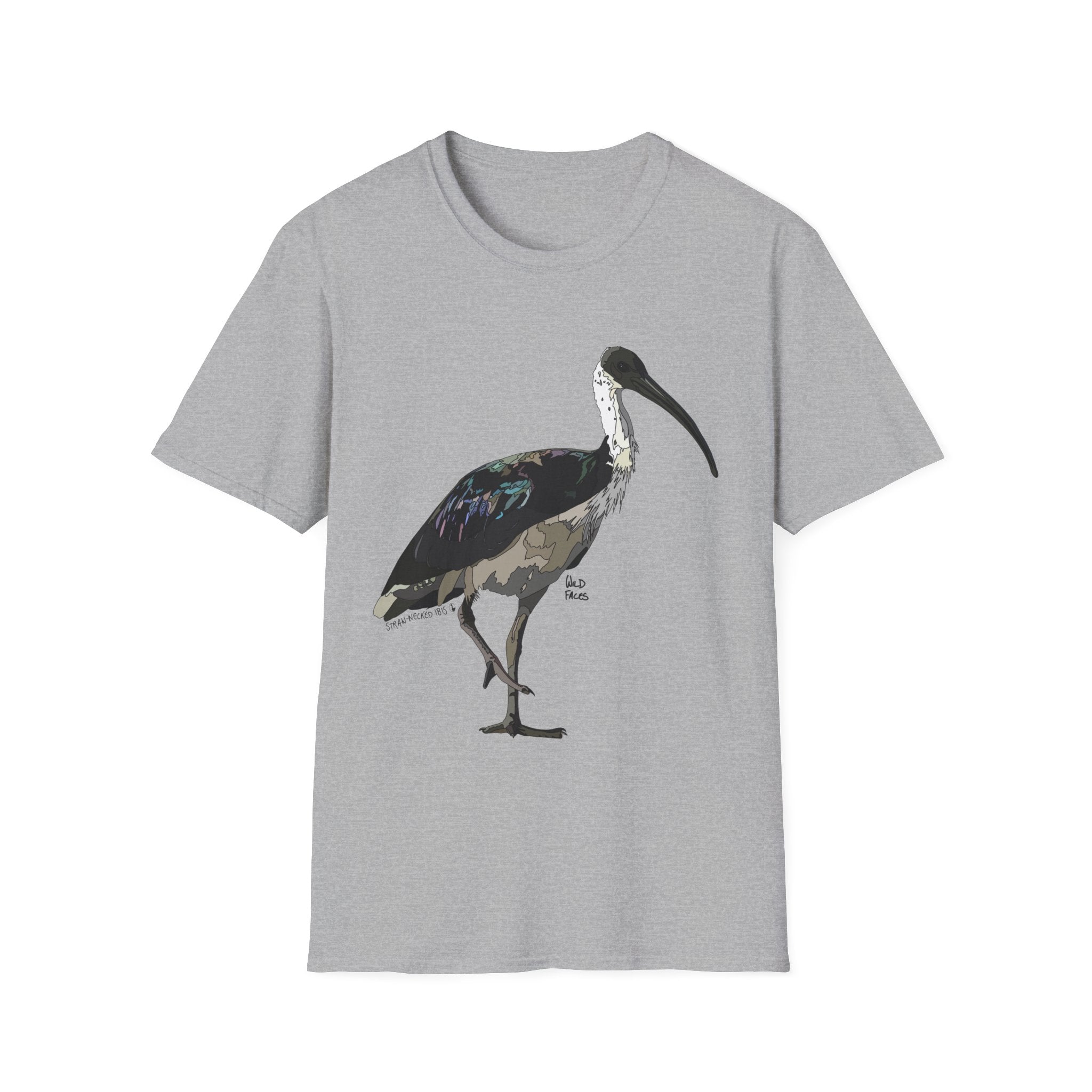 Straw-necked Ibis - Unisex Softstyle T-Shirt