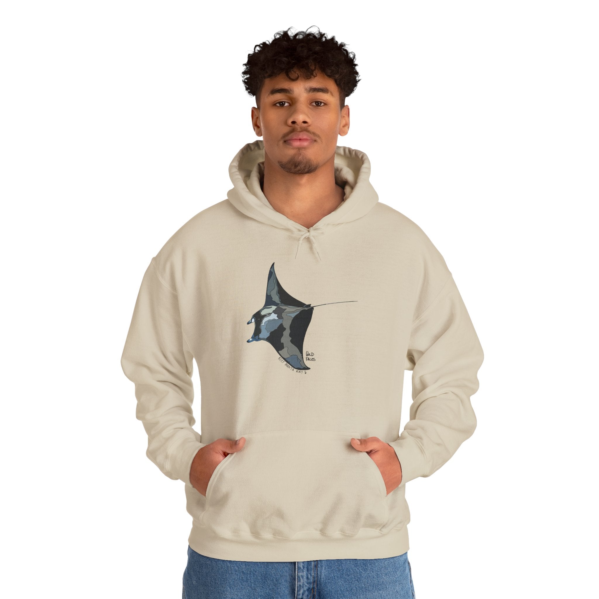 Reef Manta Ray | Unisex Heavy Blend™ Hooded Sweatshirt Printify