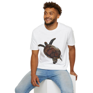 Green Turtle - Unisex Softstyle T-Shirt Printify
