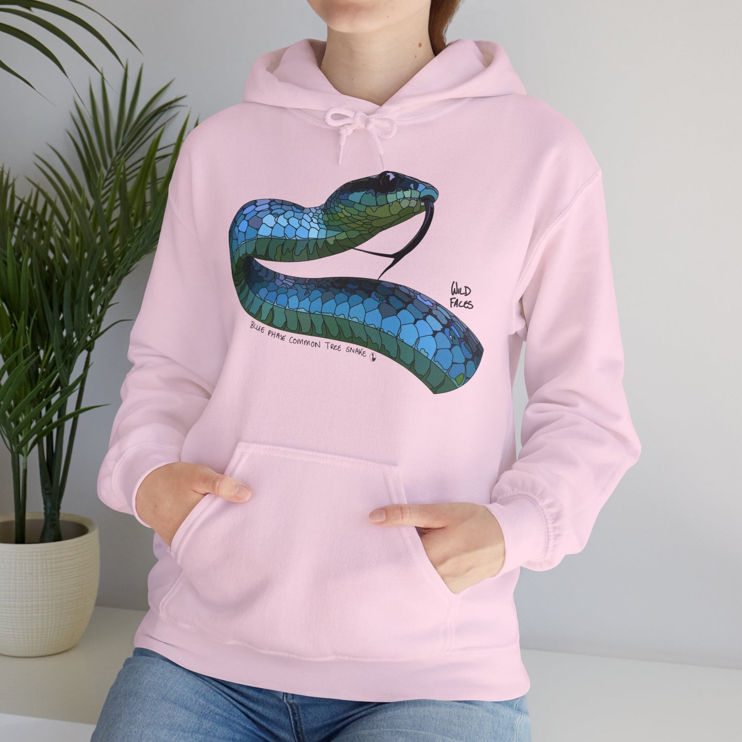 Blue Phase Common Tree-snake | Unisex Heavy Blend™ Hooded Sweatshirt