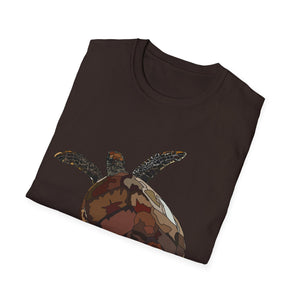 Green Turtle - Unisex Softstyle T-Shirt Printify