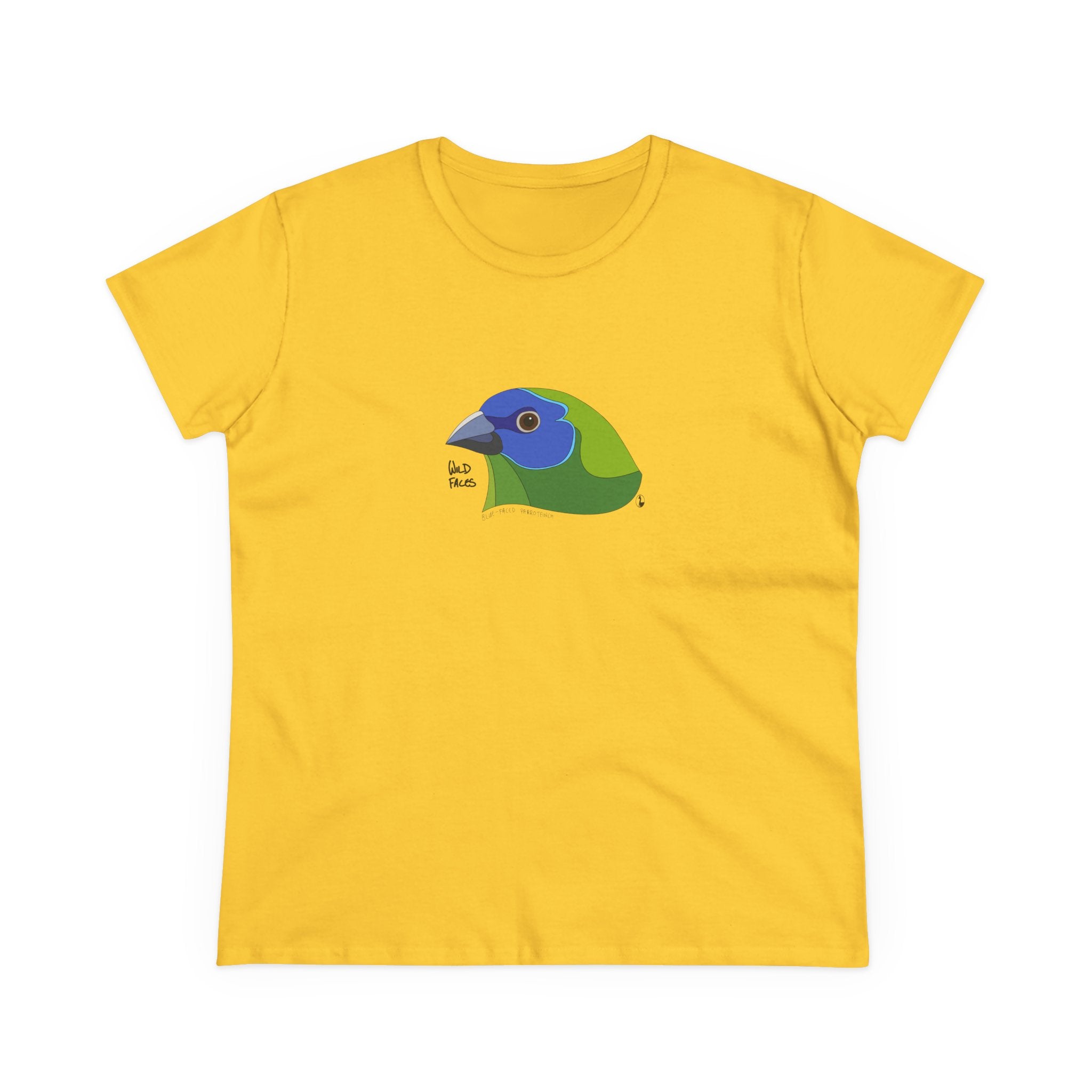 Blue-faced Parrotfinch - Women's Midweight Cotton Tee