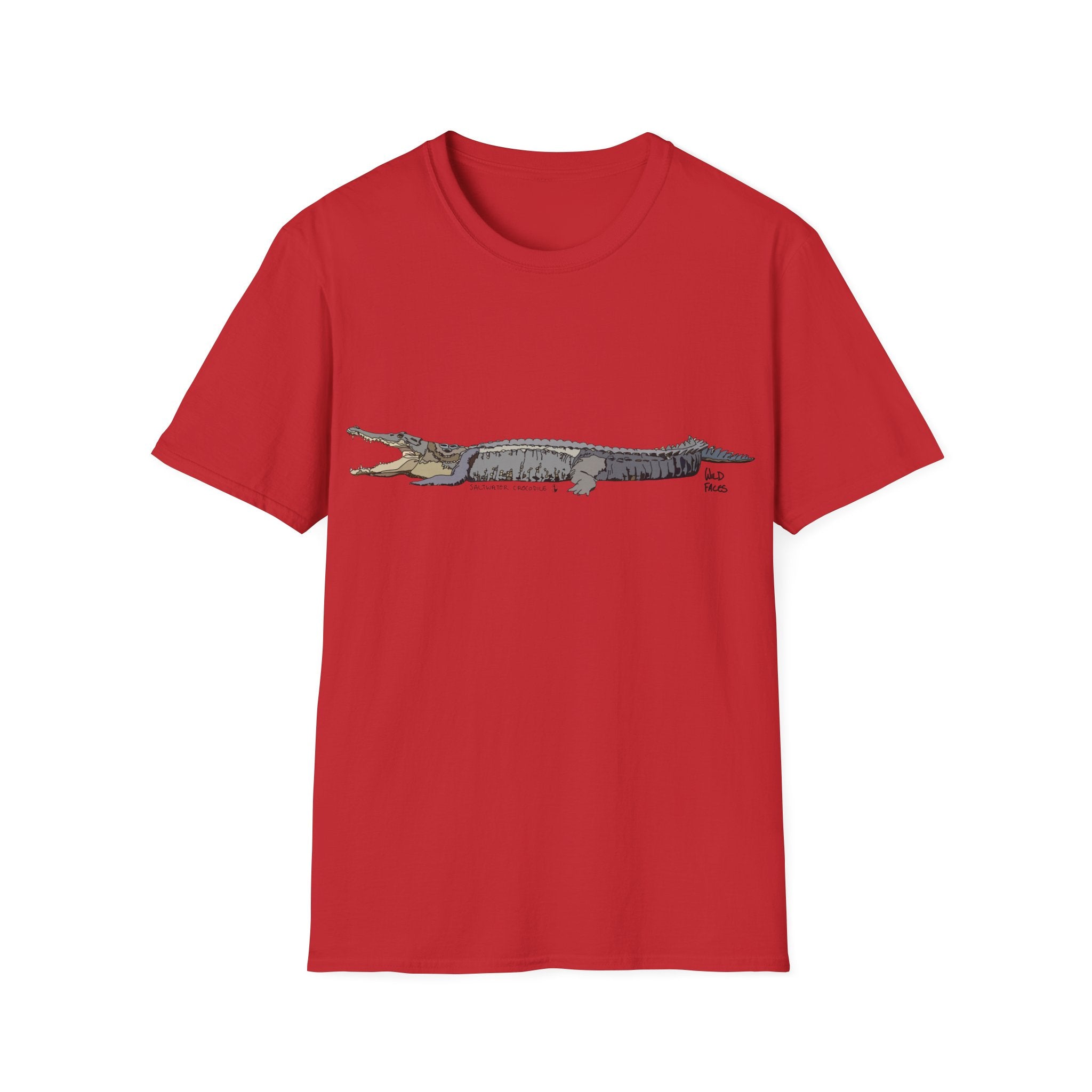 Saltwater Crocodile- Unisex Softstyle T-Shirt Printify