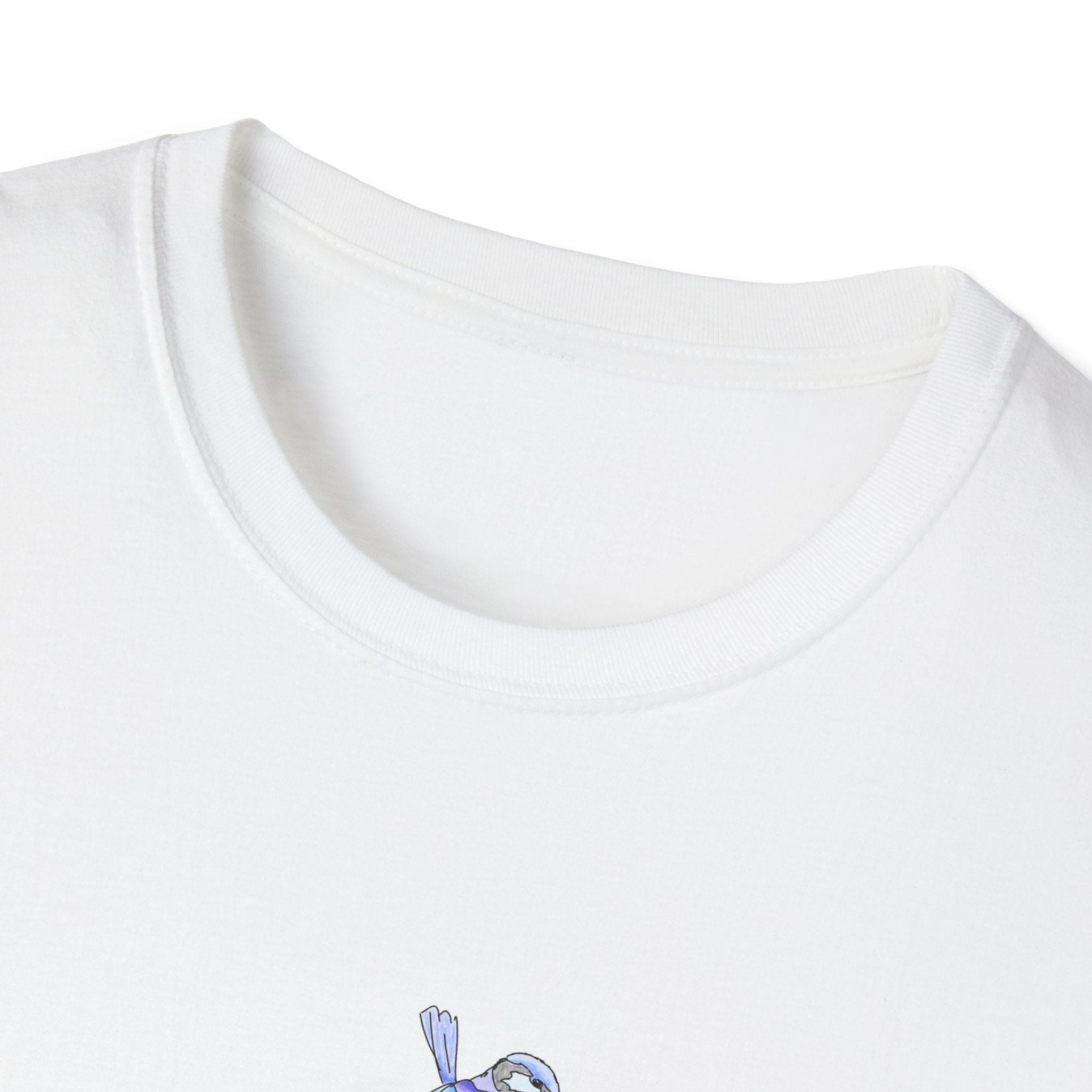 A trio of  Fairy-wrens (spendid, superb and lovely) - Small design - Unisex Softstyle T-Shirt Printify