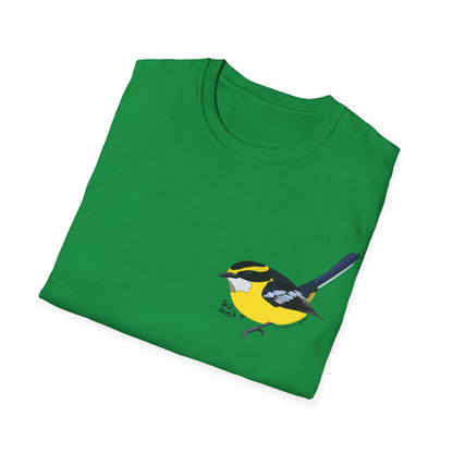 Yellow-breasted Boatbill - Small design - Unisex Softstyle T-Shirt