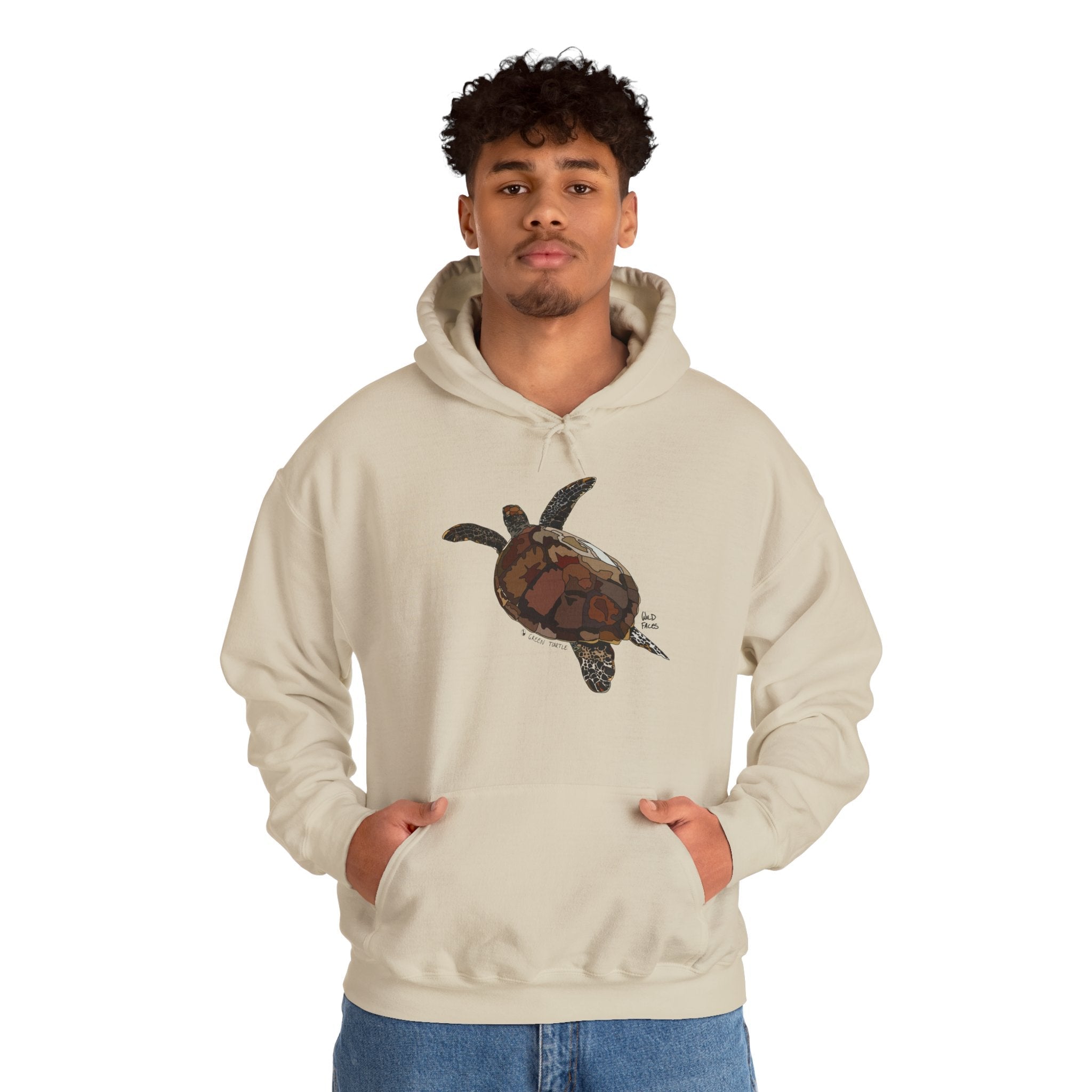 Green Turtle | Unisex Heavy Blend™ Hooded Sweatshirt Printify