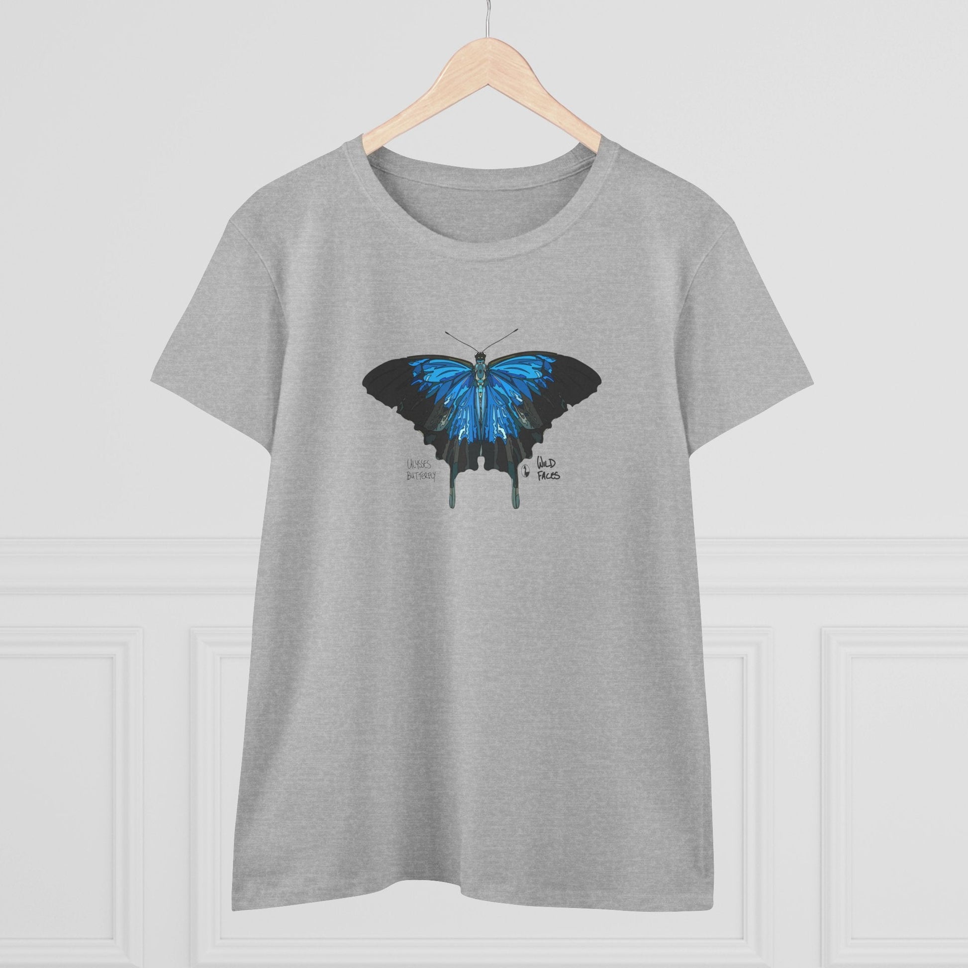 Ulysses Butterfly - Women's Midweight Cotton Tee Printify