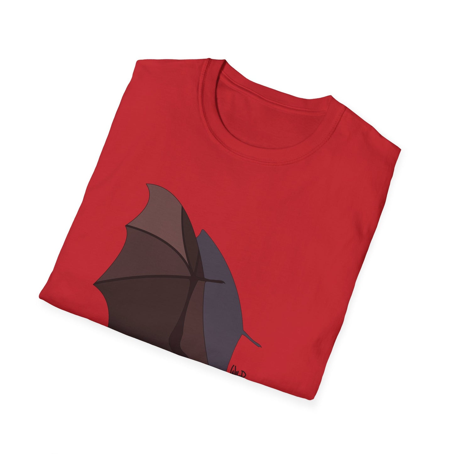 Spectacled Flying Fox (in flight) - Unisex Softstyle T-Shirt