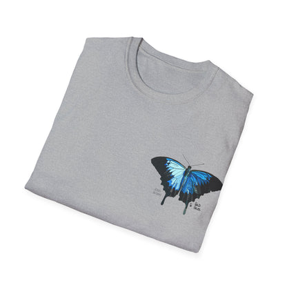 Ulysses Butterfly - Small design - Unisex Softstyle T-Shirt Printify