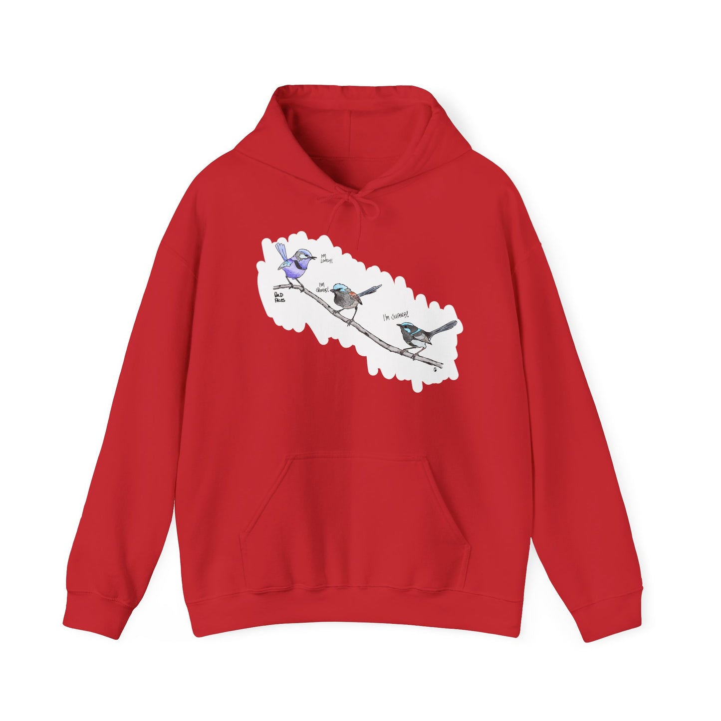 A trio of Fairywrens (spendid, superb and lovely) | Unisex Heavy Blend™ Hooded Sweatshirt