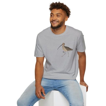 Eastern Curlew- Small design - Unisex Softstyle T-Shirt Printify