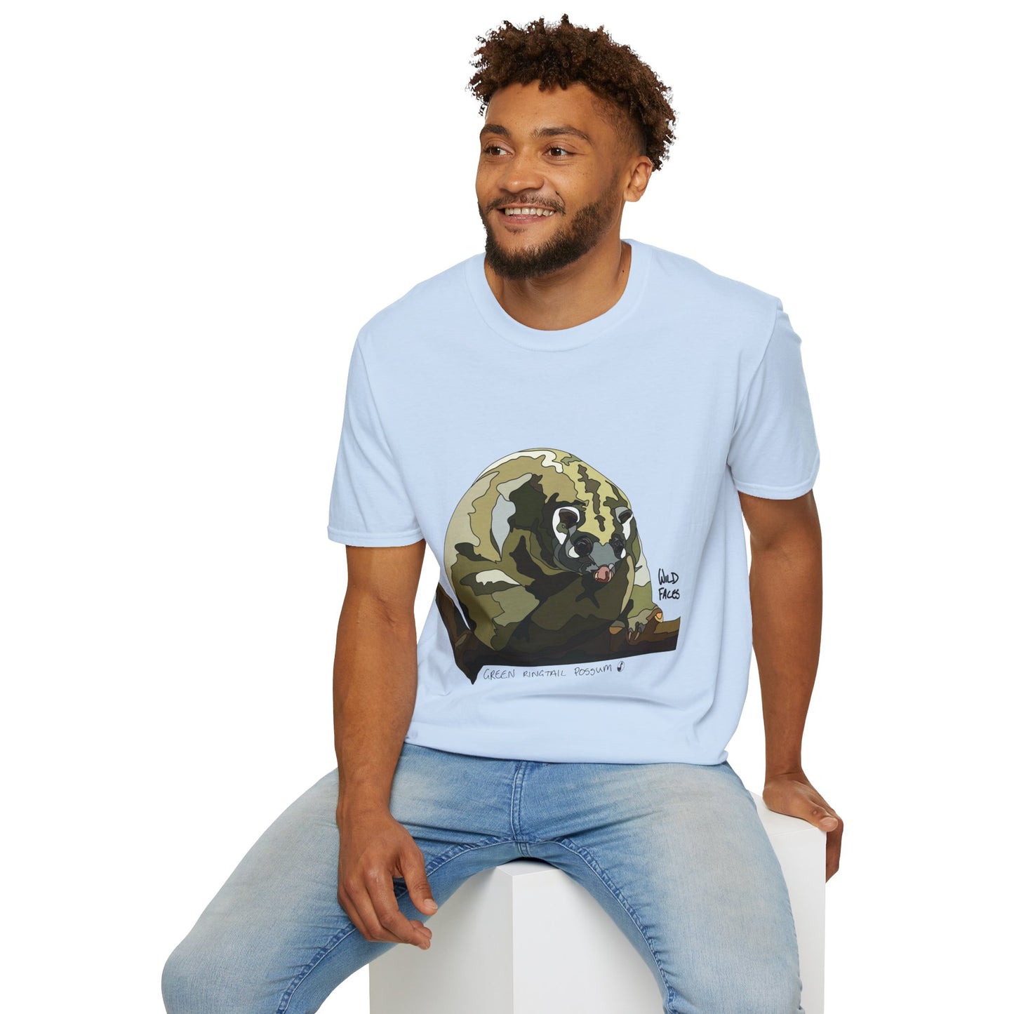 Green Ringtail Possum - Unisex Softstyle T-Shirt