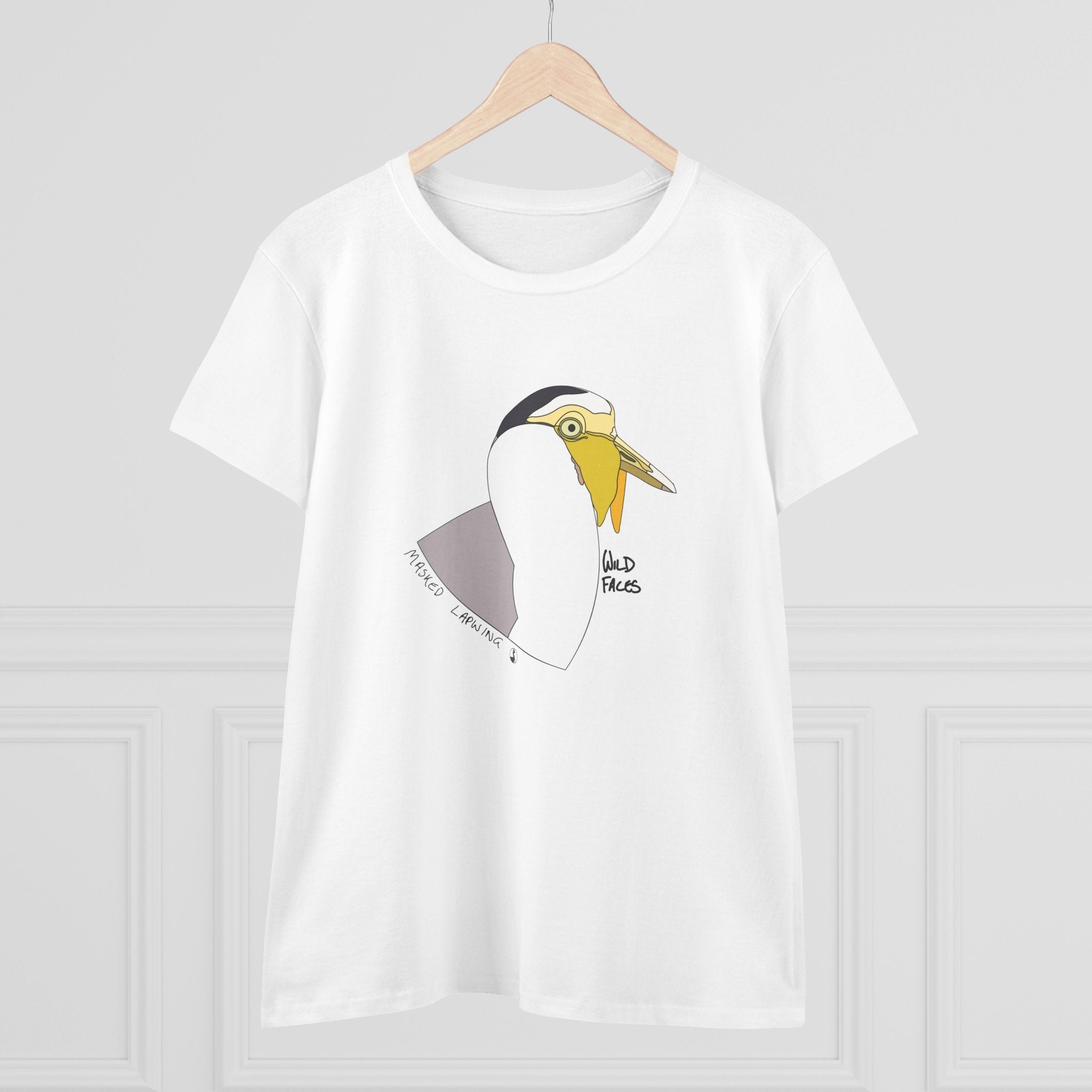 Masked Lapwing - Women's Midweight Cotton Tee Printify