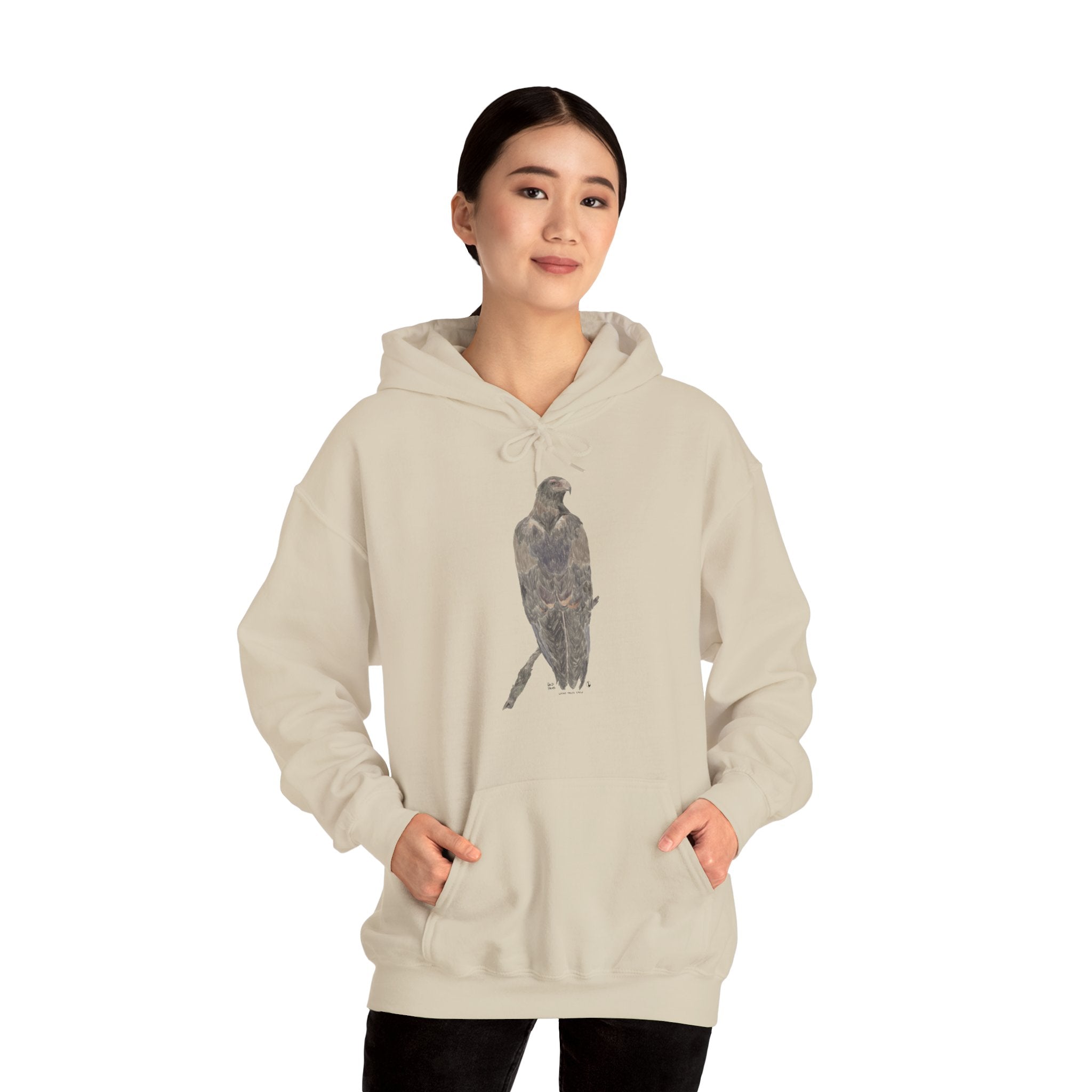 Wedge-tailed Eagle (pastel design) | Unisex Heavy Blend™ Hooded Sweatshirt Printify