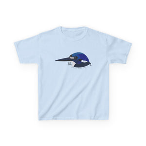 Forest Kingfisher (head) | Kids Heavy Cotton™ Tee Printify