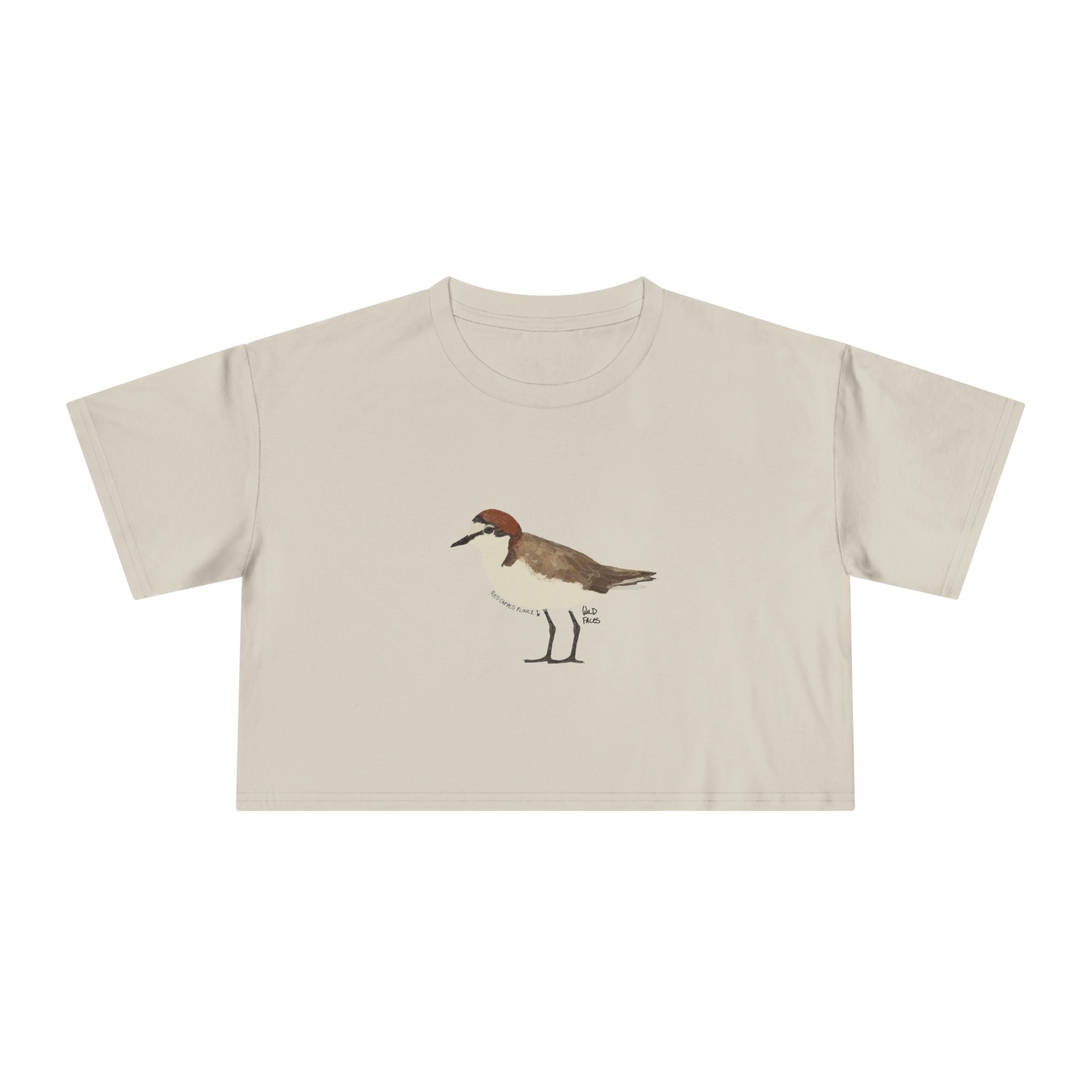 Red-capped Plover (body) - Women's Crop Tee