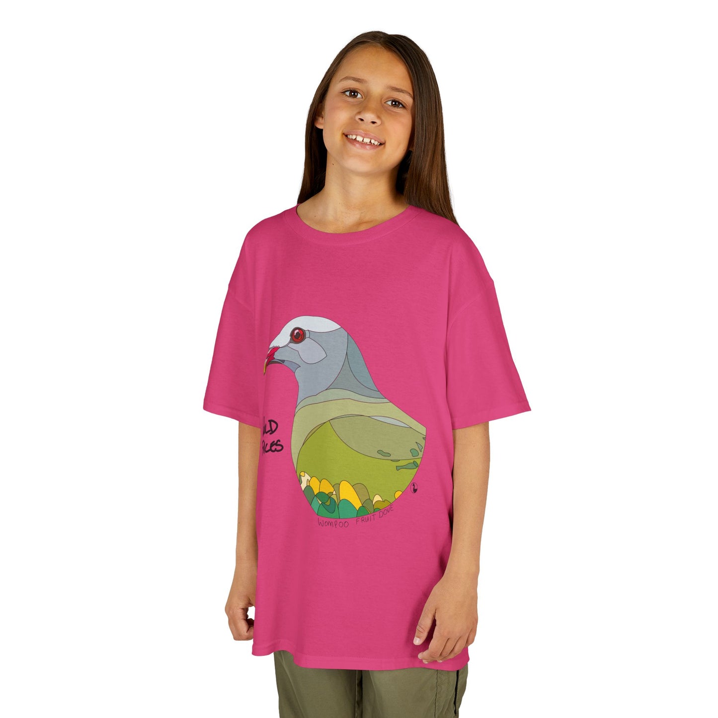 Wompoo Fruit Dove | Kids Heavy Cotton™ Tee