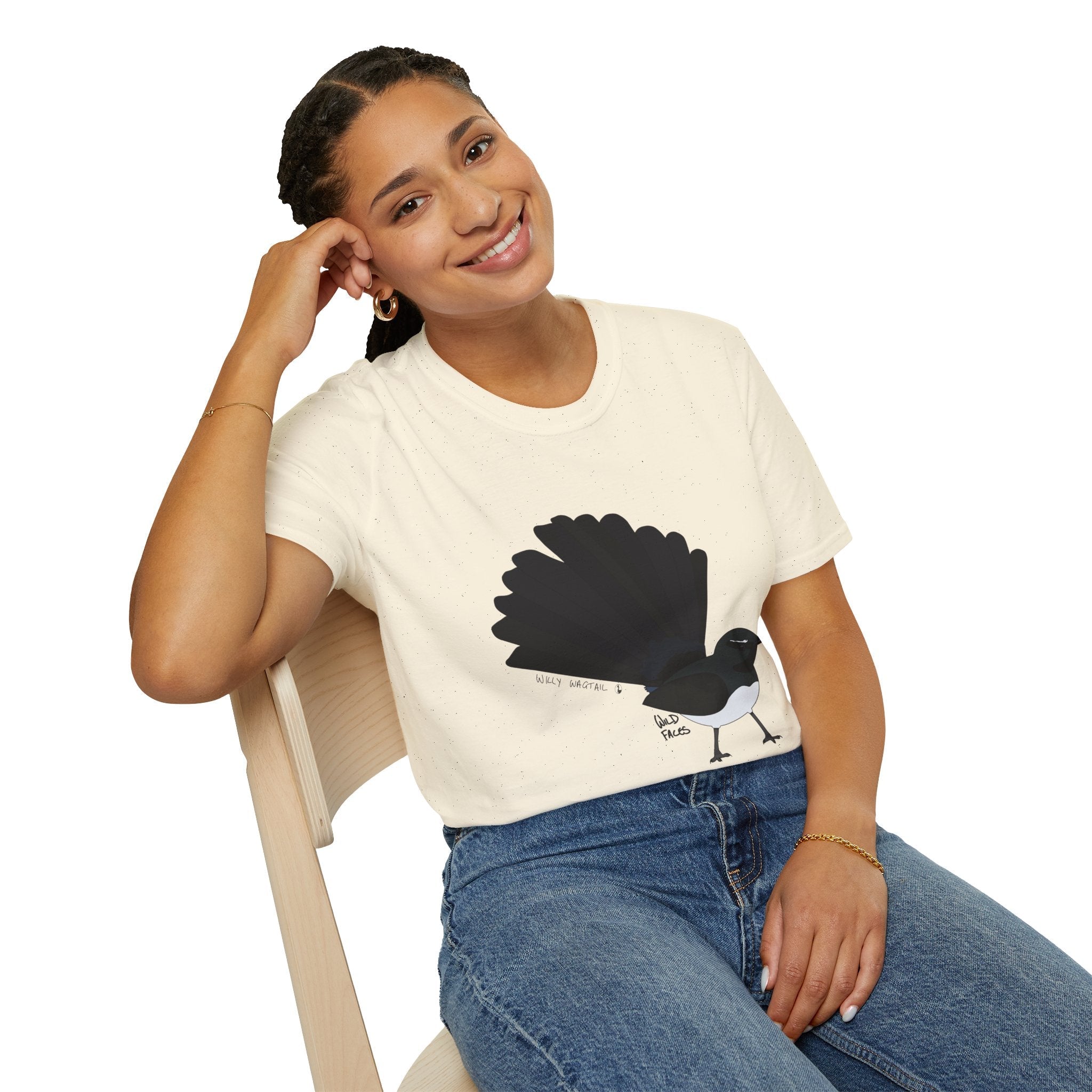 Willy Wagtail - Unisex Softstyle T-Shirt Printify