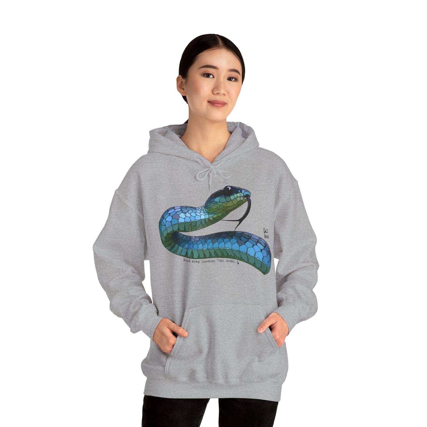 Blue Phase Common Tree-snake | Unisex Heavy Blend™ Hooded Sweatshirt