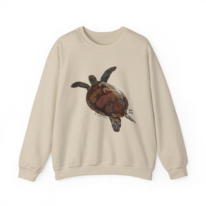 Green Turtle Sweatshirt | Unisex Heavy Blend™ Crewneck Printify