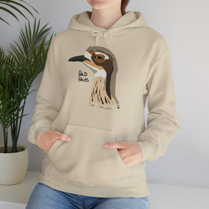 Bush-stone Curlew (head) | Unisex Heavy Blend™ Hooded Sweatshirt