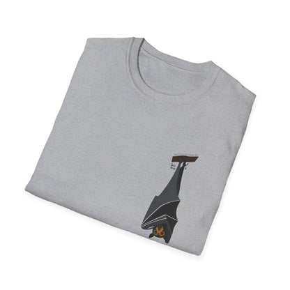 Spectacled Flying Fox - Small design - Unisex Softstyle T-Shirt