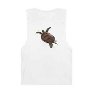 Green Turtle - Unisex Barnard Tank Printify