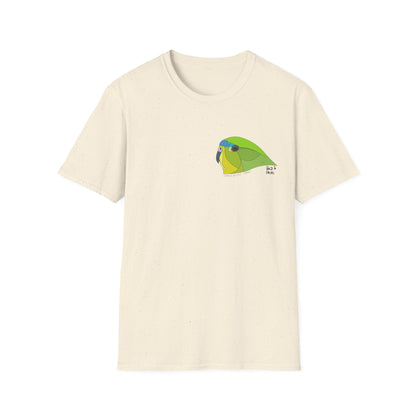 Orange-bellied Parrot - Small design- Unisex Softstyle T-Shirt