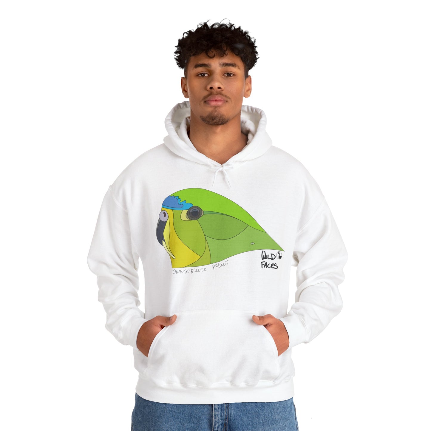 Orange-bellied Parrot | Unisex Heavy Blend™ Hooded Sweatshirt