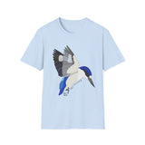 Forest Kingfisher (flying) - Unisex Softstyle T-Shirt