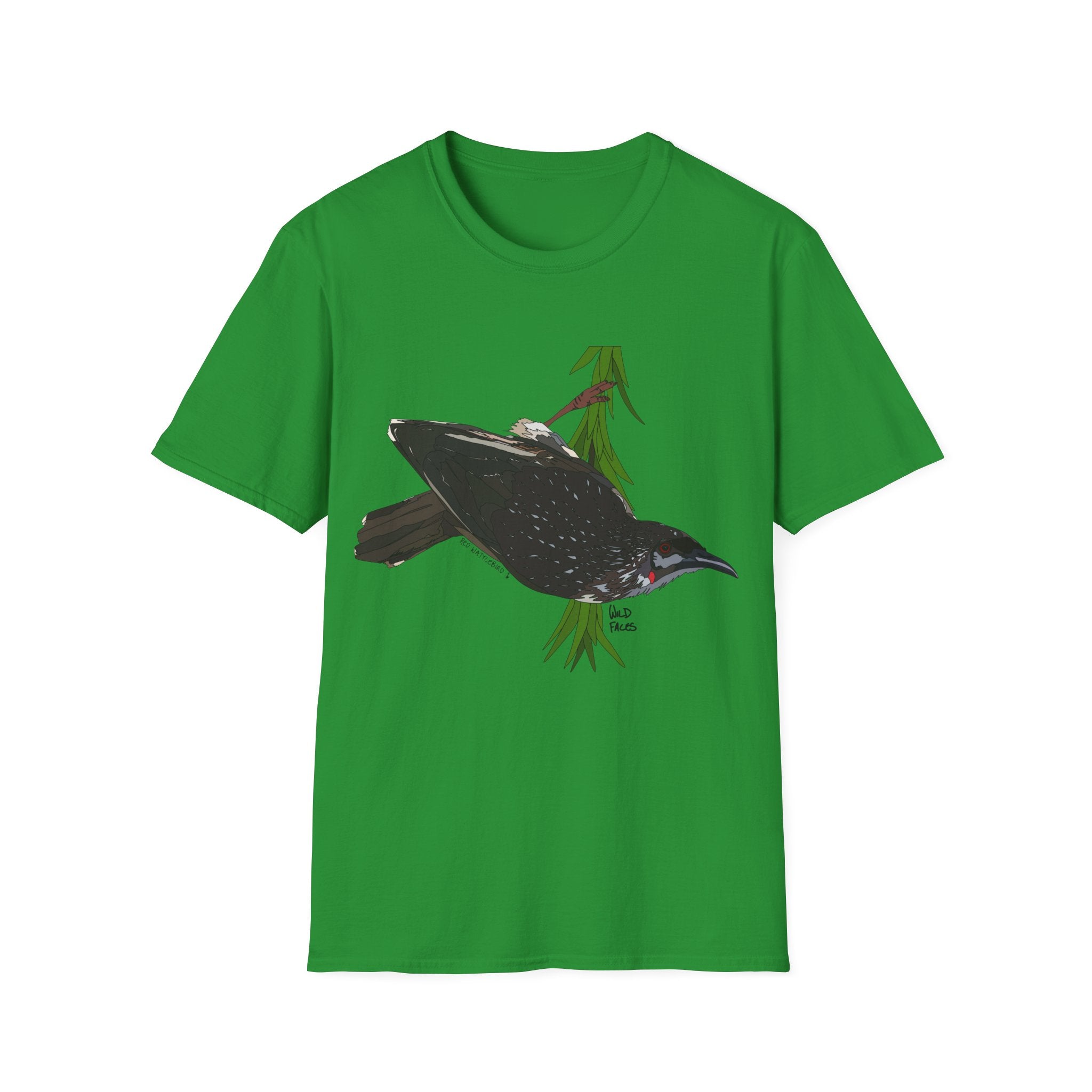 Red Wattlebird - Unisex Softstyle T-Shirt