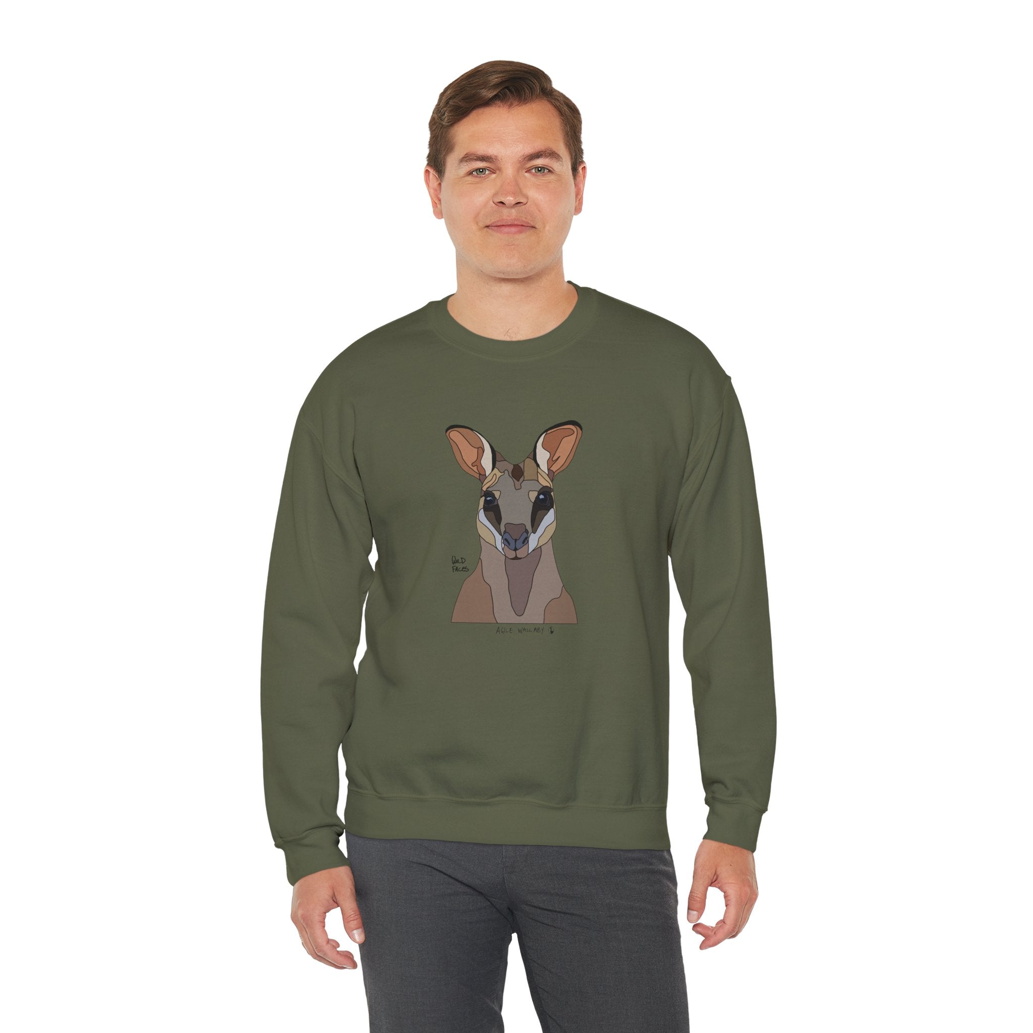 Agile Wallaby Sweatshirt | Unisex Heavy Blend™ Crewneck Printify