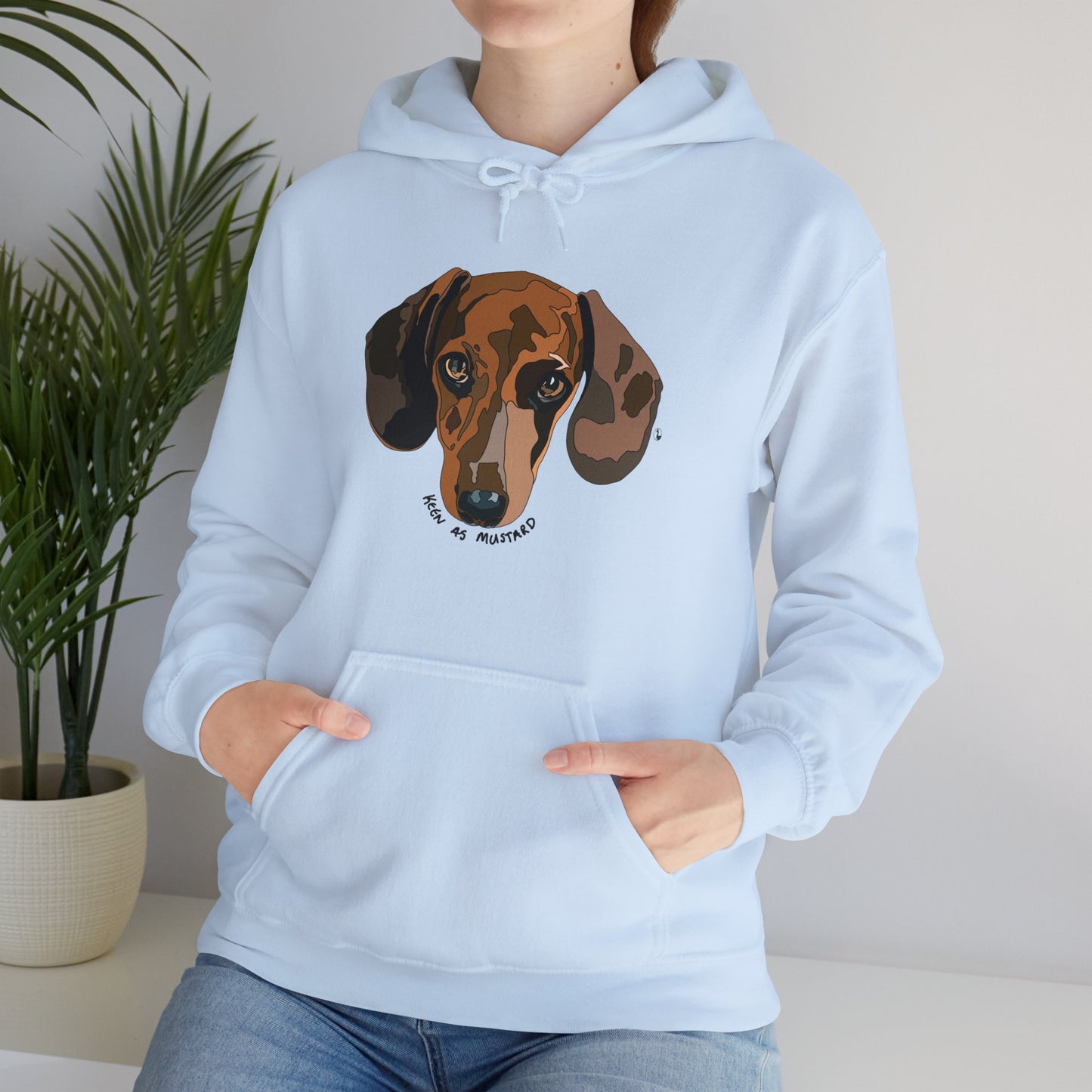 Dachshund (Keen as mustard) | Unisex Heavy Blend™ Hooded Sweatshirt