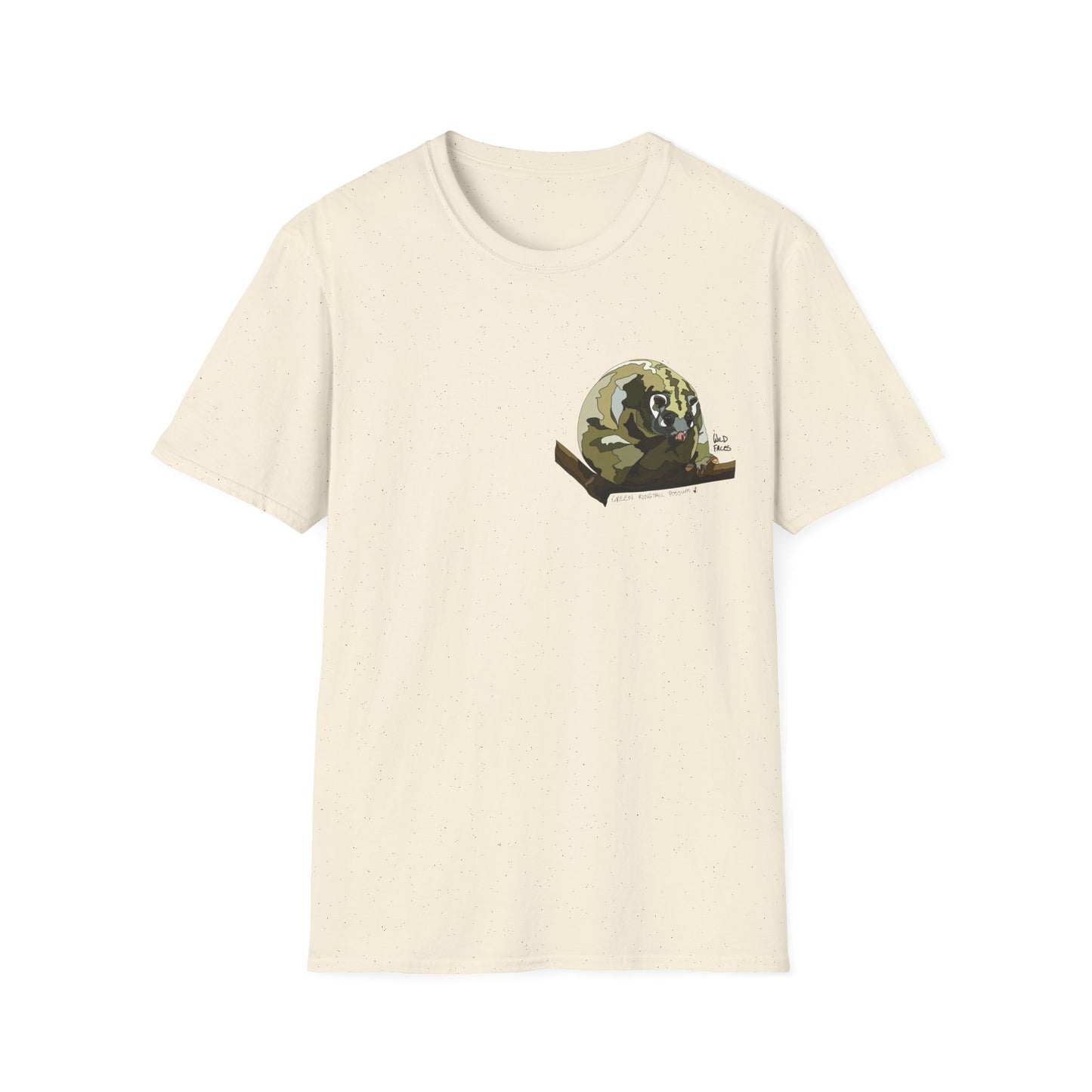 Green Ringtail Possum - Small Design - Unisex Softstyle T-Shirt